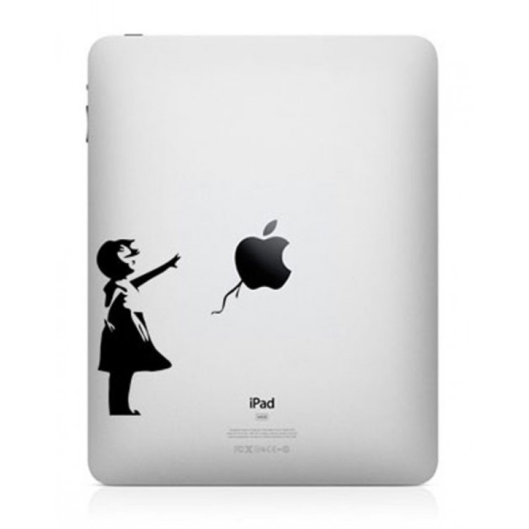 Bansky Girl iPad Sticker iPad Stickers